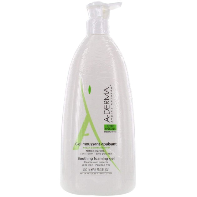 A-Derma Soins Originels Gel Moussant Apaisant 750ml A-Derma Soins Originels Gel Moussant Apaisant 750ml