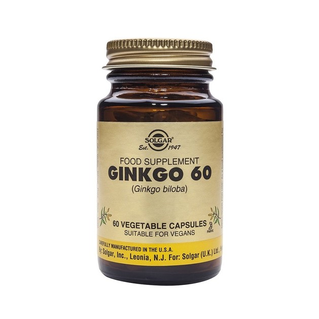 Solgar Ginkgo 60mg 60veg.caps Solgar Ginkgo 60mg 60veg.caps