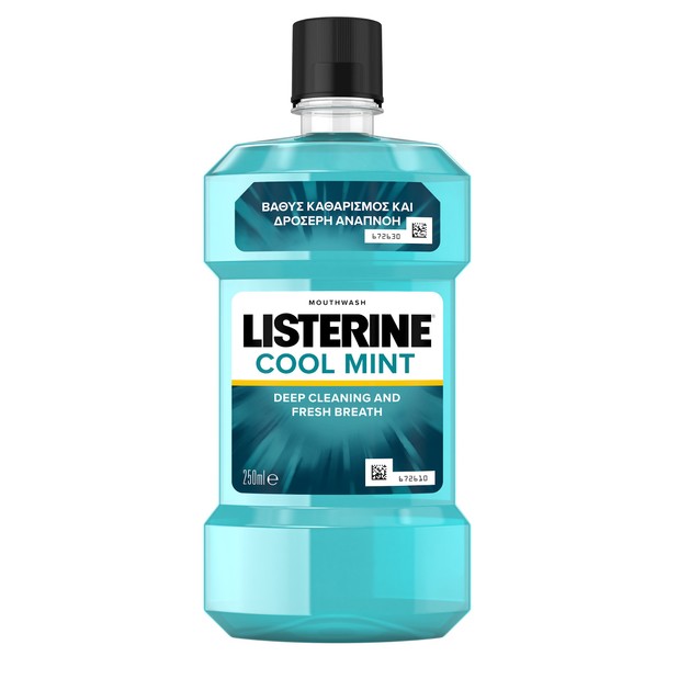 Listerine Cool Mint Ήπιο Αντισηπτικό Στοματικό Διάλυμα 250ml Listerine Cool Mint Ήπιο Αντισηπτικό Στοματικό Διάλυμα 250ml