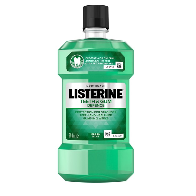 Listerine Teeth & Gum Defence Ενδυναμώνει Τα Δόντια Και Προστατεύει Τα Ούλα 250ml Listerine Teeth & Gum Defence Ενδυναμώνει Τα Δόντια Και Προστατεύει Τα Ούλα 250ml