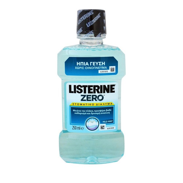 Listerine Zero Στοματικό Διάλυμα Κατά των Μικροβίων 250ml Listerine Zero Στοματικό Διάλυμα Κατά των Μικροβίων 250ml