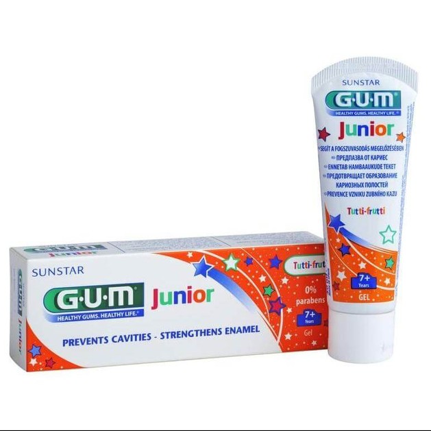 Gum Junior 7-12 Toothpaste Tutti Frutti Παιδική Οδοντόκρεμα με Γεύση Φρούτων 50ml Gum Junior 7-12 Toothpaste Tutti Frutti Παιδική Οδοντόκρεμα με Γεύση Φρούτων 50ml