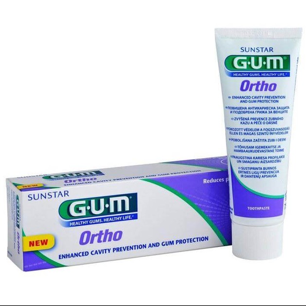 Gum Ortho Toothpaste 3080 Οδοντόκρεμα για τη Προστασία των Ούλων και τη Πρόληψη της Τερηδόνας 75ml Gum Ortho Toothpaste 3080 Οδοντόκρεμα για τη Προστασία των Ούλων και τη Πρόληψη της Τερηδόνας 75ml