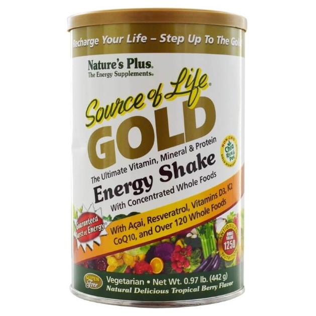 Nature\'s Plus Source of Life Gold Shake Πολυβιταμινούχο Συμπλήρωμα Διατροφής 442 gr Nature\'s Plus Source of Life Gold Shake Πολυβιταμινούχο Συμπλήρωμα Διατροφής 442 gr
