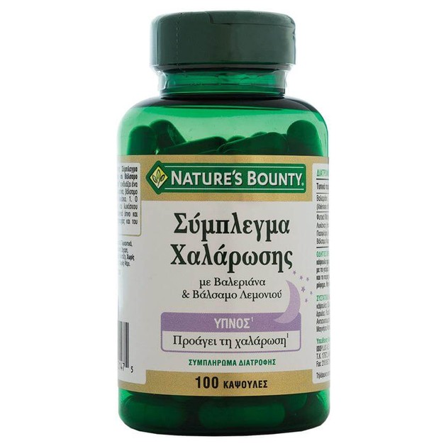 Nature\'s Bounty Σύμπλεγμα Χαλάρωσης Συμπλήρωμα Διατροφής για την Χαλάρωση & τον Φυσιολογικό Ύπνο 100caps Nature\'s Bounty Σύμπλεγμα Χαλάρωσης Συμπλήρωμα Διατροφής για την Χαλάρωση & τον Φυσιολογικό Ύπνο 100caps