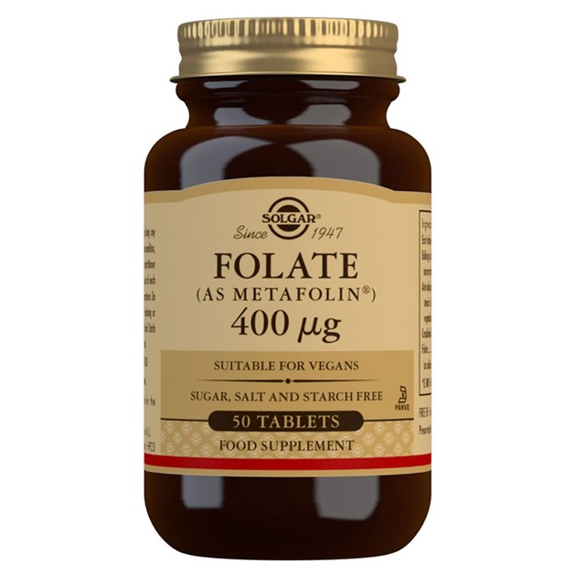Solgar Folate 400mcg (as Metafolin) Φολικό Οξύ 50 tabs Solgar Folate 400mcg (as Metafolin) Φολικό Οξύ 50 tabs