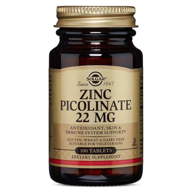 Solgar Zinc Picolinate 22mg 100 tabs Solgar Zinc Picolinate 22mg 100 tabs