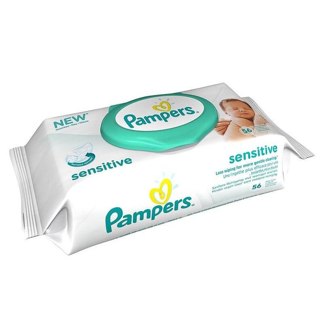 Pampers Sensitive Wipes 56 τεμάχια Pampers Sensitive Wipes 56 τεμάχια