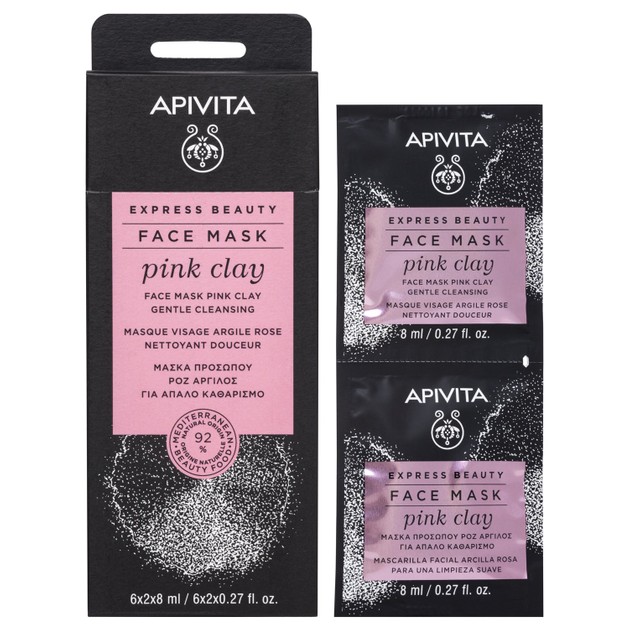 Express Beauty With Pink Clay 2x8ml - Apivita Express Beauty With Pink Clay 2x8ml - Apivita