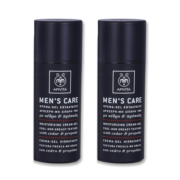 Apivita Πακέτο Προσφοράς Mens Care Moisturizing Cream-Gel With Cedar & Propolis Ενυδατική Κρέμα Gel 2x50ml 1+1 Δώρο Apivita Πακέτο Προσφοράς Mens Care Moisturizing Cream-Gel With Cedar & Propolis Ενυδατική Κρέμα Gel 2x50ml 1+1 Δώρο