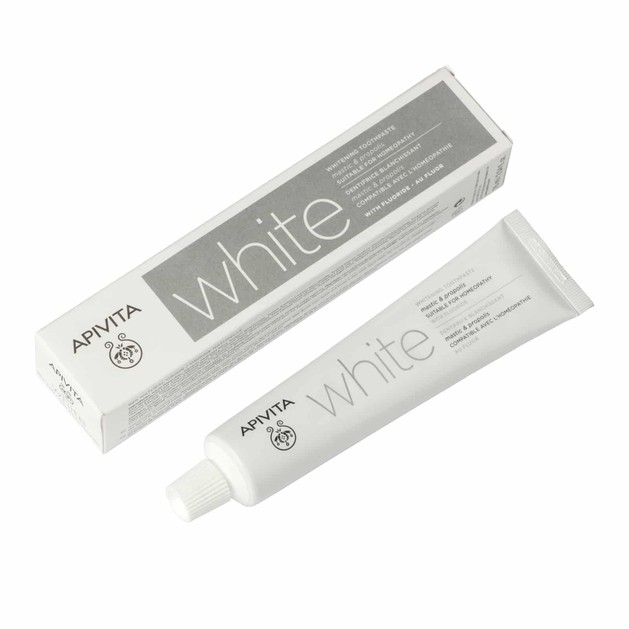 Apivita Natural Dental Care White Toothpaste With Mastic & Propolis 75ml Apivita Natural Dental Care White Toothpaste With Mastic & Propolis 75ml