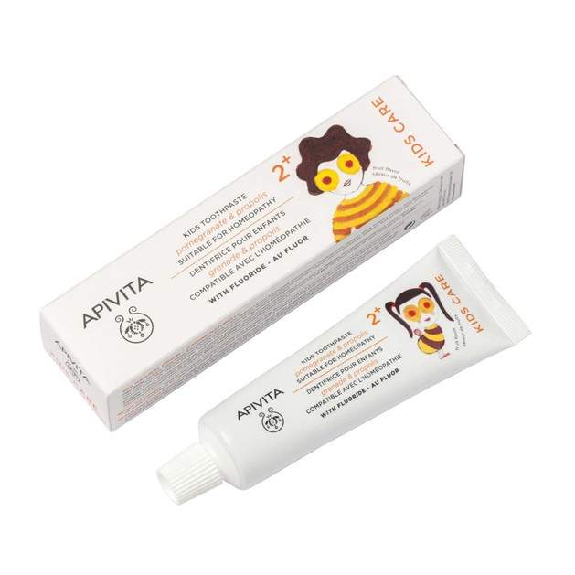 Apivita Natural Dental Care Kids Toothpaste 2+ With Pomegranate & Propolis 50ml Apivita Natural Dental Care Kids Toothpaste 2+ With Pomegranate & Propolis 50ml