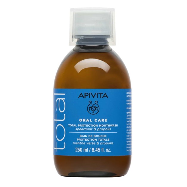 Apivita Natural Dental Care Mouthwash With Spearmint & Propolis 250ml Apivita Natural Dental Care Mouthwash With Spearmint & Propolis 250ml