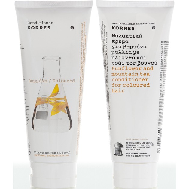 Korres Conditioner με Ηλίανθο & Τσάι του Βουνού 200ml Korres Conditioner με Ηλίανθο & Τσάι του Βουνού 200ml