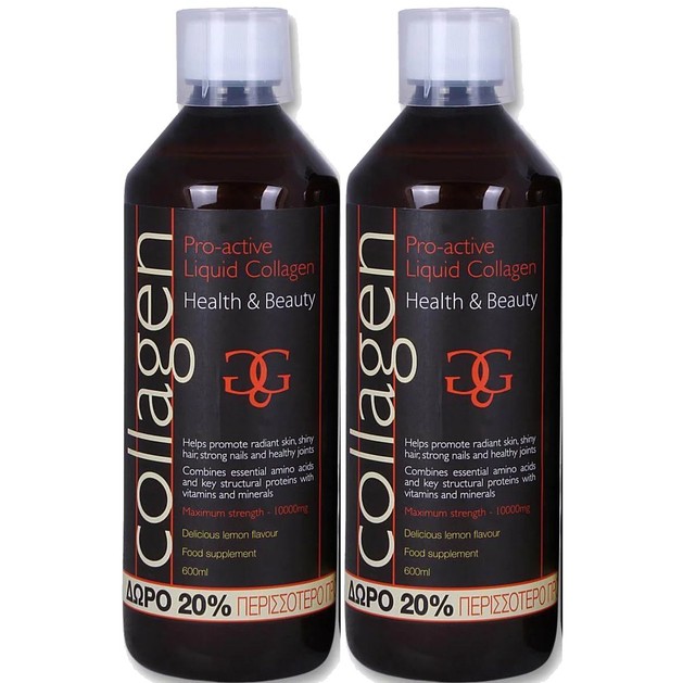 Collagen ProActive Πακέτο Προσφοράς Πόσιμο Κολλαγόνο 2x500ml Δώρο 20% Επιπλέον Ποσότητα Collagen ProActive Πακέτο Προσφοράς Πόσιμο Κολλαγόνο 2x500ml Δώρο 20% Επιπλέον Ποσότητα