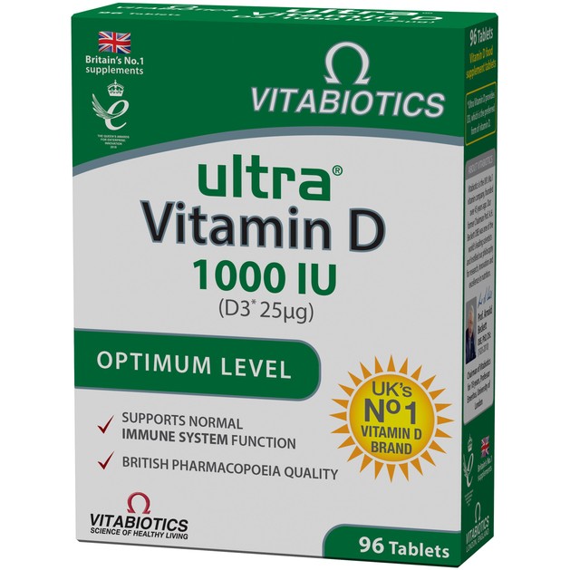 Vitabiotics Ultra-D3 25mg (1000IU) 96tabs Vitabiotics Ultra-D3 25mg (1000IU) 96tabs