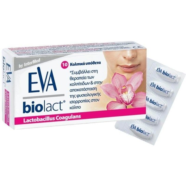Eva Biolact Ovules Κολπικά Υπόθετα για Αποκατάσταση & Διατήρηση Κολπικής Χλωρίδας 10 Τεμάχια των 2gr Eva Biolact Ovules Κολπικά Υπόθετα για Αποκατάσταση & Διατήρηση Κολπικής Χλωρίδας 10 Τεμάχια των 2gr
