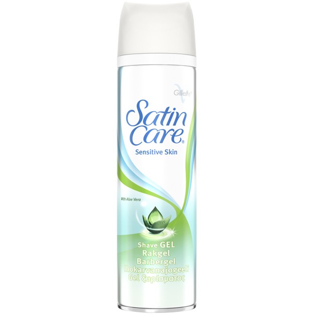 Gillette Satin Care Gel Shaving Gel with Aloe 200ml Gillette Satin Care Gel Shaving Gel with Aloe 200ml