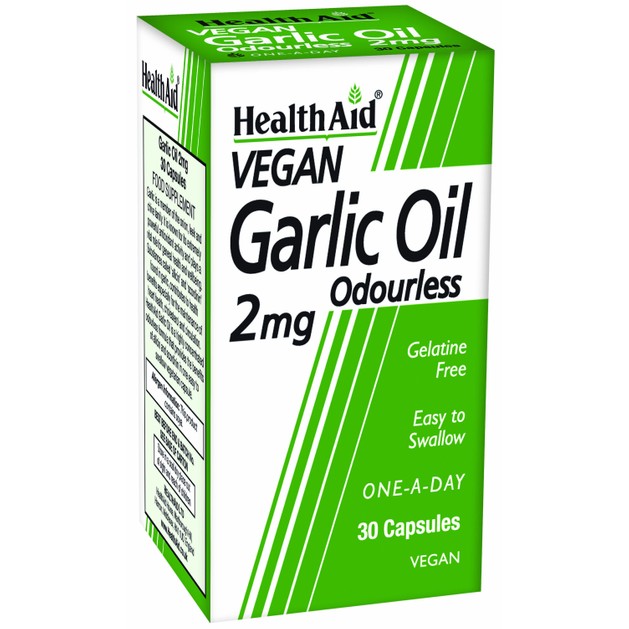 Health Aid Garlic Oil Odourless 2mg 30tabs Health Aid Garlic Oil Odourless 2mg 30tabs
