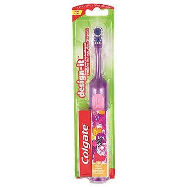 Colgate DesignIt Ηλεκτρική Οδοντόβουρτσα Μπαταρίας Με Μικρή Ταλαντευόμενη Κεφαλή Με Πολύ Μαλακές Τρίχες Μωβ Colgate DesignIt Ηλεκτρική Οδοντόβουρτσα Μπαταρίας Με Μικρή Ταλαντευόμενη Κεφαλή Με Πολύ Μαλακές Τρίχες Μωβ