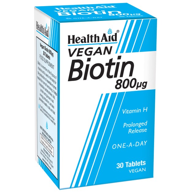Health Aid Biotin (vitamin H) 800μg 30tabs Health Aid Biotin (vitamin H) 800μg 30tabs