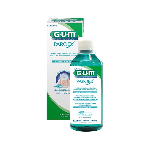 Gum Paroex 1702 Daily Prevention 0.06% Στοματικό Διάλυμα Ενάντια στη Πλάκα για Υγιή Ούλα 500ml Gum Paroex 1702 Daily Prevention 0.06% Στοματικό Διάλυμα Ενάντια στη Πλάκα για Υγιή Ούλα 500ml
