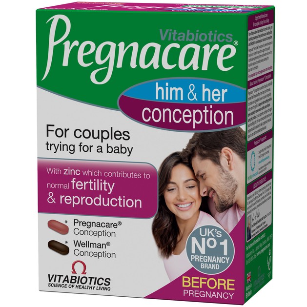 Vitabiotics Pregnacare His & Her Conception 30tabs & 30tabs Vitabiotics Pregnacare His & Her Conception 30tabs & 30tabs