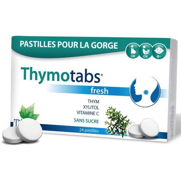 Tilman ThymoTabs Fresh Παστίλιες για το Λαιμό, με Θυμάρι, Ξυλιτόλη & Βιταμίνη C Χωρίς Ζάχαρη 24τμχ Tilman ThymoTabs Fresh Παστίλιες για το Λαιμό, με Θυμάρι, Ξυλιτόλη & Βιταμίνη C Χωρίς Ζάχαρη 24τμχ
