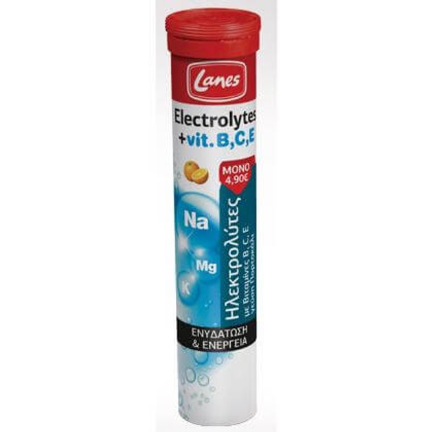 Lanes Electrolytes + Vitamin B, C, E 20 Effer.Tabs Lanes Electrolytes + Vitamin B, C, E 20 Effer.Tabs