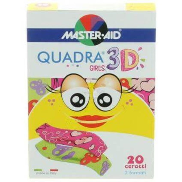 Master Aid Quadra 3D Αυτοκόλλητα Επιθέματα για Παιδιά 20Τεμάχια Master Aid Quadra 3D Αυτοκόλλητα Επιθέματα για Παιδιά 20Τεμάχια