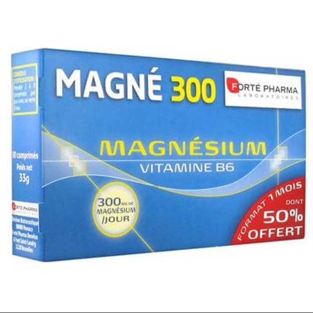 Forte Pharma Magne 300 Magnesium + B6, 90Caps Forte Pharma Magne 300 Magnesium + B6, 90Caps