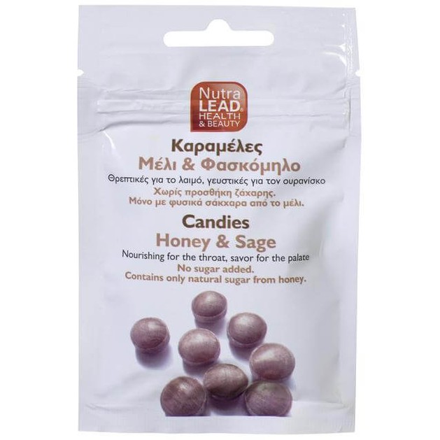 Nutralead Καραμέλες Μέλι & Φασκόμηλο 40gr Nutralead Καραμέλες Μέλι & Φασκόμηλο 40gr