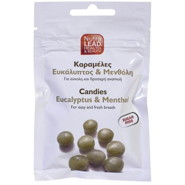 Nutralead Καραμέλες Ευκάλυπτος & Μενθόλη 40gr Nutralead Καραμέλες Ευκάλυπτος & Μενθόλη 40gr