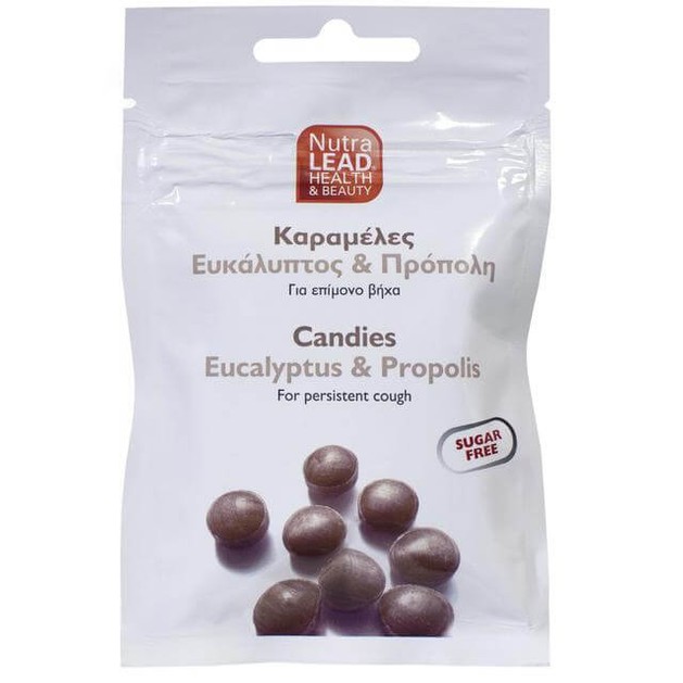 Nutralead Καραμέλες Ευκάλυπτος & Πρόπολη 40gr Nutralead Καραμέλες Ευκάλυπτος & Πρόπολη 40gr