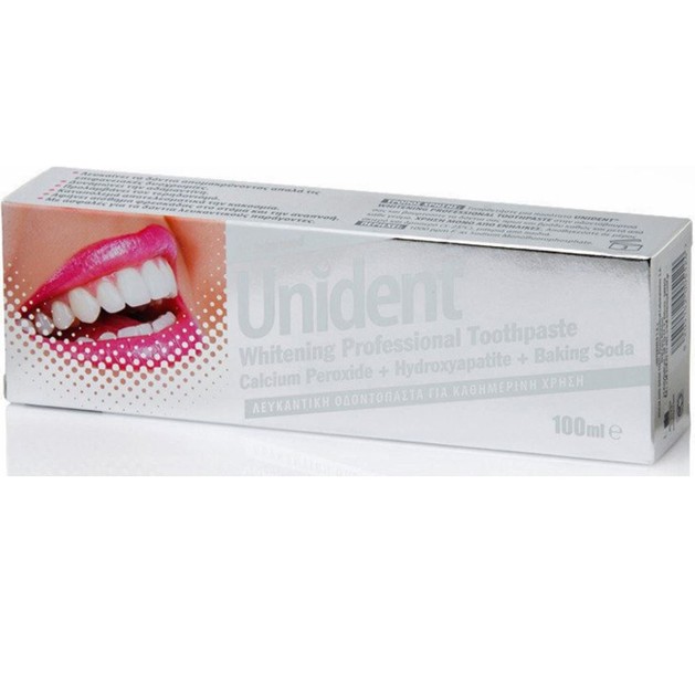 Unident Whitening Professional Toothpaste Λευκαντική Οδοντόκρεμα Ειδικά Σχεδιασμένη για Καθημερινή Χρήση 100ml Unident Whitening Professional Toothpaste Λευκαντική Οδοντόκρεμα Ειδικά Σχεδιασμένη για Καθημερινή Χρήση 100ml