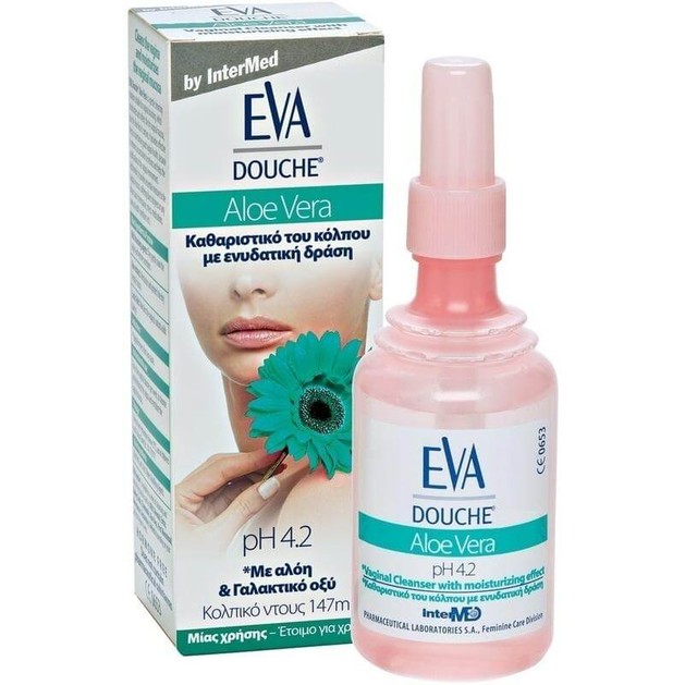 Eva Douche Aloe Vera Κολπική Πλύση μίας Χρήσης με Αλόη για τον Καθαρισμό του Κόλπου την Ενυδάτωση του Βλεννογόνου 147ml Eva Douche Aloe Vera Κολπική Πλύση μίας Χρήσης με Αλόη για τον Καθαρισμό του Κόλπου την Ενυδάτωση του Βλεννογόνου 147ml