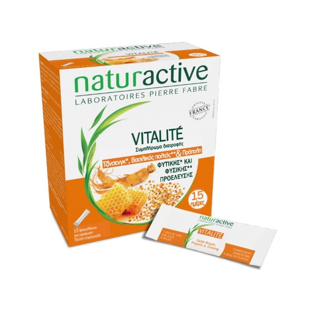 Naturactive Vitalite Φυσικό Συμπλήρωμα για Ενίσχυση του Ανοσοποιητικού & Τόνωση του Οργανισμού σε Περιόδους Κόπωσης 15sachets Naturactive Vitalite Φυσικό Συμπλήρωμα για Ενίσχυση του Ανοσοποιητικού & Τόνωση του Οργανισμού σε Περιόδους Κόπωσης 15sachets