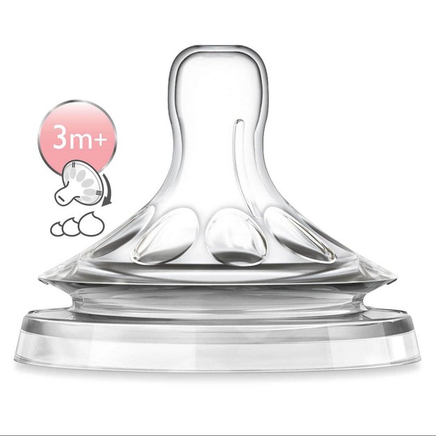 Avent Natural Θηλή Σιλικόνης Μεταβλητής Ροής απο 3 Μηνών 2 Τεμάχια SCF045/27 Avent Natural Θηλή Σιλικόνης Μεταβλητής Ροής απο 3 Μηνών 2 Τεμάχια SCF045/27