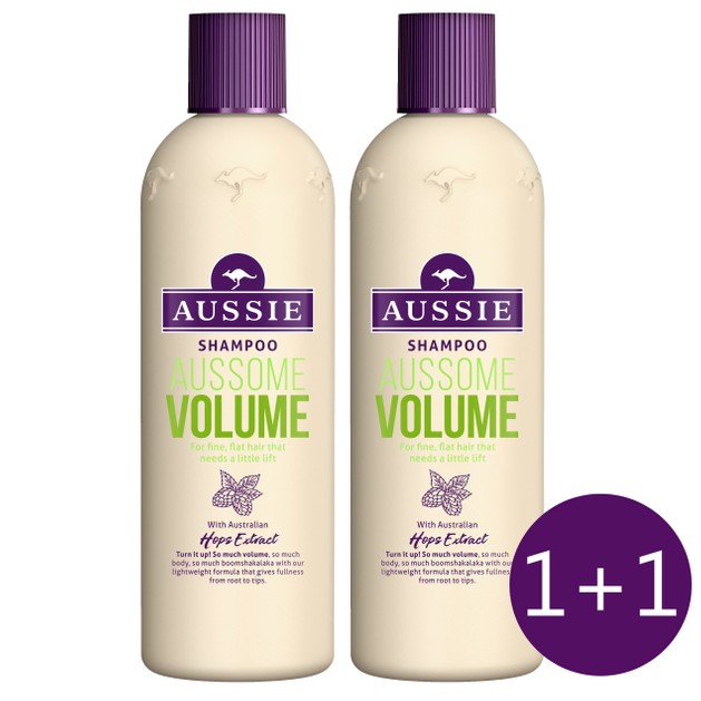 Aussie Πακέτο Προσφοράς Aussome Volume Shampoo Χαρίζει Αισθησιακό \'Ογκο 2 x 300ml 1+1 Δώρο Aussie Πακέτο Προσφοράς Aussome Volume Shampoo Χαρίζει Αισθησιακό \'Ογκο 2 x 300ml 1+1 Δώρο