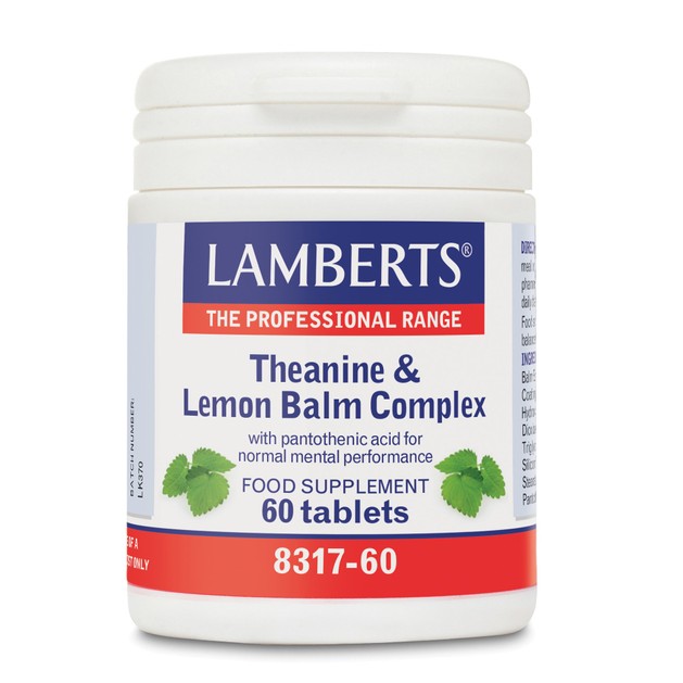 Lamberts Theanine & Lemon Balm Complex 60 tabs Lamberts Theanine & Lemon Balm Complex 60 tabs
