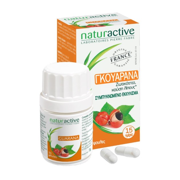 Naturactive Γκουαρανά Συμπλήρωμα Διατροφής με Διεγερτικές & Τονωτικές Ιδιότητες για τον Οργανισμό 30caps Naturactive Γκουαρανά Συμπλήρωμα Διατροφής με Διεγερτικές & Τονωτικές Ιδιότητες για τον Οργανισμό 30caps