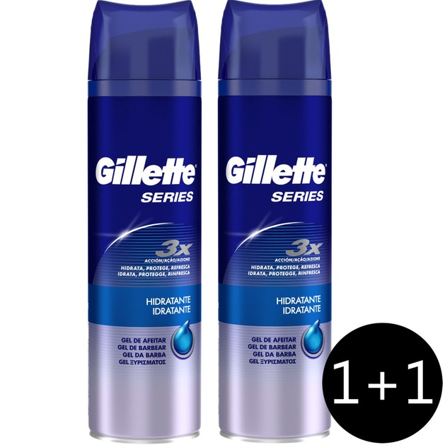Gillette Πακέτο Προσφοράς Series Gel Moisturizing Gel Ξυρίσματος που Διατηρεί τη Φυσική Υγρασία της Επιδερμίδας 2x200ml 1+1 Δώρο Gillette Πακέτο Προσφοράς Series Gel Moisturizing Gel Ξυρίσματος που Διατηρεί τη Φυσική Υγρασία της Επιδερμίδας 2x200ml 1+1 Δώρο