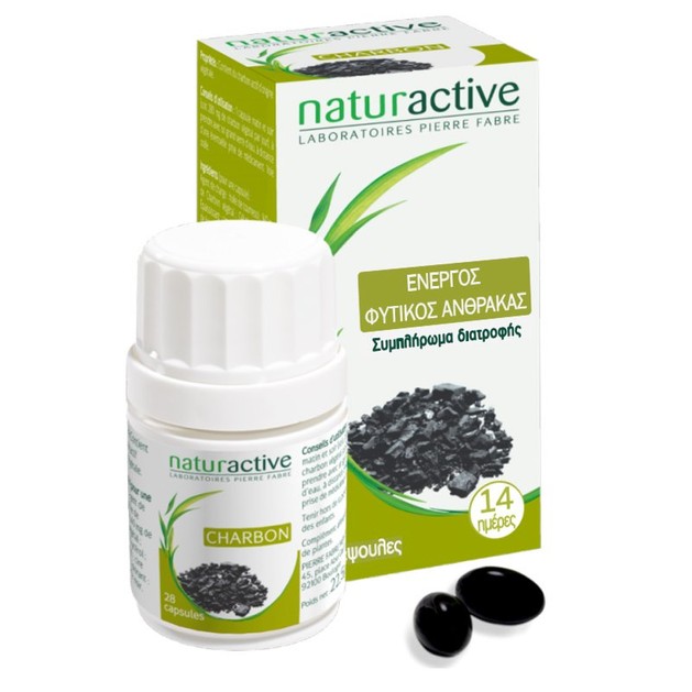 Naturactive Charbon Ενεργός Φυτικός Άνθρακας Κατάλληλος για την Αντιμετώπιση της Κακής Πέψης & του Φουσκώματος 28caps Naturactive Charbon Ενεργός Φυτικός Άνθρακας Κατάλληλος για την Αντιμετώπιση της Κακής Πέψης & του Φουσκώματος 28caps