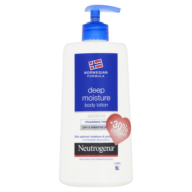 Neutrogena Deep Moisture Body Lotion Ενυδατικό Γαλάκτωμα Σώματος για Ξηρή & Ευαίσθητη Επιδερμίδα Χωρίς Άρωμα 400ml Promo -30% Neutrogena Deep Moisture Body Lotion Ενυδατικό Γαλάκτωμα Σώματος για Ξηρή & Ευαίσθητη Επιδερμίδα Χωρίς Άρωμα 400ml Promo -30%