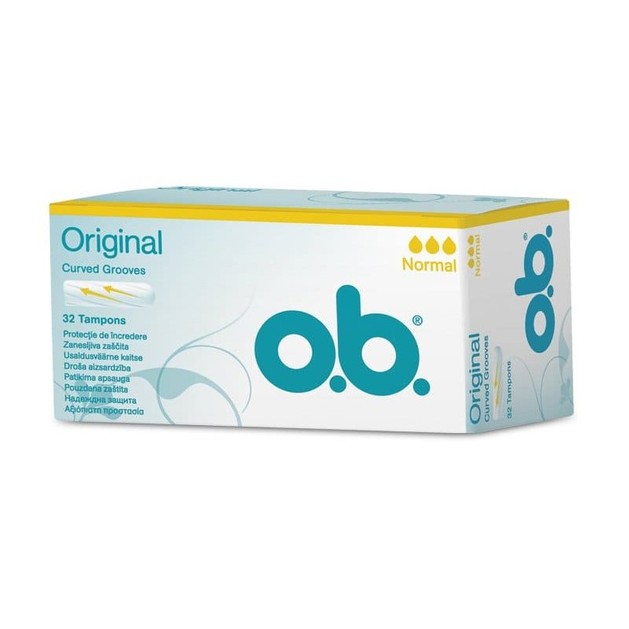 O.b. Original Normal Ταμπόν για Ημέρες με Μικρή Έως Μέτρια Ροή 32 Τεμάχια O.b. Original Normal Ταμπόν για Ημέρες με Μικρή Έως Μέτρια Ροή 32 Τεμάχια
