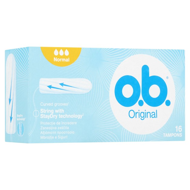 O.b Original Normal Ταμπόν για Ημέρες με Μικρή Έως Μέτρια Ροή 16 Τεμάχια O.b Original Normal Ταμπόν για Ημέρες με Μικρή Έως Μέτρια Ροή 16 Τεμάχια