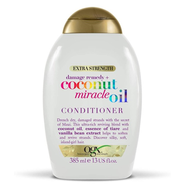 OGX Coconut Miracle Oil Conditioner Κρέμα Μαλλιών Αποκατάστασης για Ταλαιπωρημένα Μαλλιά 385ml OGX Coconut Miracle Oil Conditioner Κρέμα Μαλλιών Αποκατάστασης για Ταλαιπωρημένα Μαλλιά 385ml