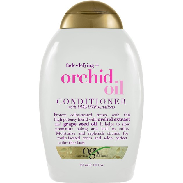 OGX Orchid Oil Conditioner Fade Defying Μαλακτική Κρέμα Προστασίας Χρώματος για Βαμμένα Μαλλιά 385ml OGX Orchid Oil Conditioner Fade Defying Μαλακτική Κρέμα Προστασίας Χρώματος για Βαμμένα Μαλλιά 385ml