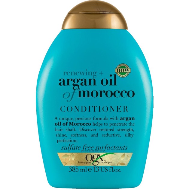 OGX Argan Oil of Morocco Conditioner Renewing Μαλακτική Κρέμα Αναδόμησης με Έλαιο Argan για Απαλά Μεταξένια Μαλλιά 385ml OGX Argan Oil of Morocco Conditioner Renewing Μαλακτική Κρέμα Αναδόμησης με Έλαιο Argan για Απαλά Μεταξένια Μαλλιά 385ml