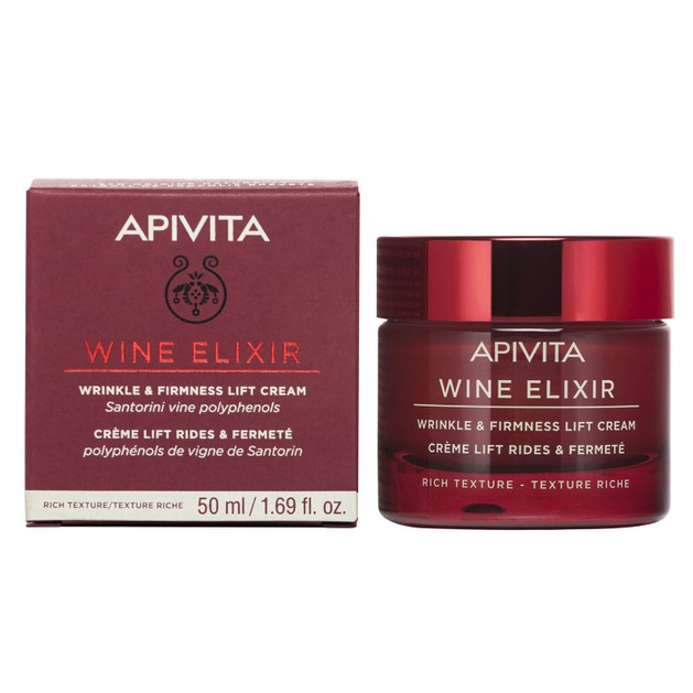 Apivita Wine Elixir Wrinkle & Firmness Lift Rich Day Cream 50ml Apivita Wine Elixir Wrinkle & Firmness Lift Rich Day Cream 50ml